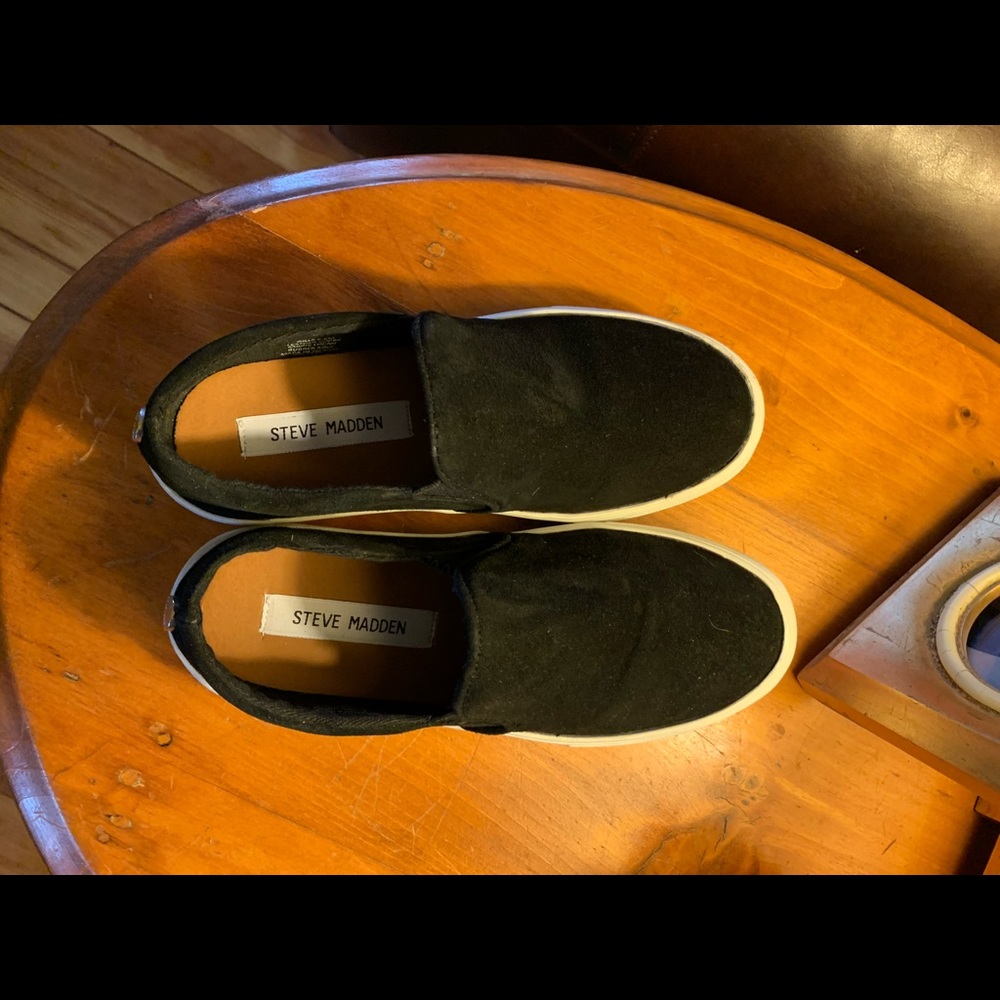 Steve Madden Gills black suede platform sneaker